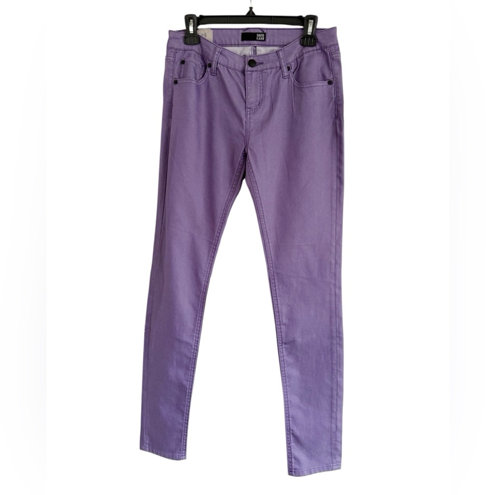 NWT David Kahn Mickayla 5-Pocket Jeans Lavender Purple Pants Size 29